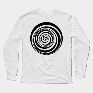 Wobbly spiral illusion Long Sleeve T-Shirt